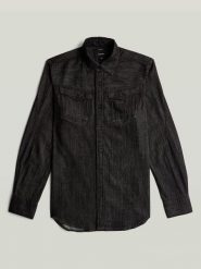 G-Star Koszula - Slim fit - w kolorze czarnym rozmiar: XL. Czarne koszule męskie G-Star, xl, bez wzorów, z bawełny, bez kołnierzyka, bez ramiączek. Za 274.95 zł.