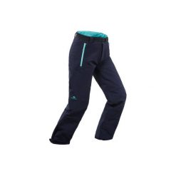 Spodnie turystyczne zimowe SH500 X-WARM dla dziewczynek 7-15 lat niebieskie. Niebieskie spodnie dziewczęce QUECHUA, z elastanu. Za 129.99 zł.