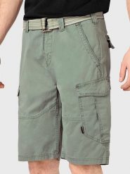 Brunotti Bojówki "CaldECO-N" w kolorze khaki rozmiar: S. Brązowe szorty męskie BRUNOTTI, bez wzorów, z bawełny. Za 83.42 zł.