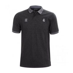 Koszulka Real Madryt Premium z kołnierzykiem, szara - M. Szare t-shirty sportowe męskie Real Madrid, m, bez ramiączek, do piłki nożnej. W wyprzedaży za 190.48 zł.