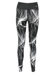Mizuno Legginsy w kolorze czarno-białym do biegania rozmiar: M. Białe legginsy damskie Mizuno, m, bez wzorów, z materiału, do biegania. Za 109.78 zł.
