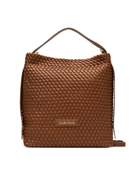Valentino Torebka Shantel VBS8Y607 Brązowy. Brązowe torebki klasyczne damskie Valentino, bez wzorów, ze skóry, bez dodatków. Za 449.99 zł.