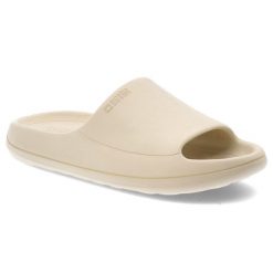 Beżowe Klapki Big Star Lekkie Piankowe Obuwie Damskie. Brązowe buty sportowe na co dzień damskie Big Star, bez wzorów, z materiału, do pływania. Za 79.99 zł.