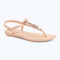 Sandały damskie Ipanema Class Charmi. Brązowe sandały damskie Ipanema, bez wzorów, z materiału, bez obcasa. Za 119.99 zł.