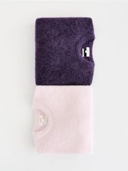 Sweter z wełną alpaki - fioletowy. Fioletowe swetry klasyczne damskie Reserved, l, z wełny, bez kołnierzyka. Za 329.99 zł.
