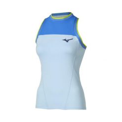 Koszulka tenisowa damska Mizuno Stargazer Tank Top. Niebieskie bluzki sportowe damskie Mizuno, m, z materiału, bez kołnierzyka, bez ramiączek. Za 241.75 zł.