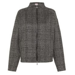 Kurtka Deha Check Jacquard Full-Zip Jacket Damskie. Czarne kurtki damskie Deha, s, bez wzorów, z bawełny, bez kaptura. Za 588.99 zł.