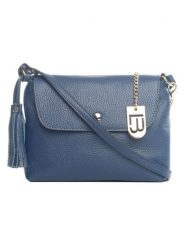 Lucca Baldi Skórzana torebka "Bagni" w kolorze niebieskim - 25 x 17 x 7 cm rozmiar: onesize. Niebieskie torebki klasyczne damskie Lucca Baldi, bez wzorów, z materiału, bez dodatków. Za 260.35 zł.