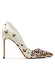 Aldo Szpilki Lala 13772782 Biały. Białe szpilki Aldo, bez wzorów, ze skóry, bez obcasa. Za 239.99 zł.