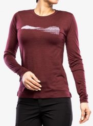 Bluza damska Sensor Merino Air PT LS. Czerwone bluzy bez kaptura damskie Sensor, l, z materiału. Za 368.49 zł.