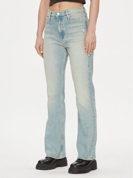 Calvin Klein Jeans Jeansy Authentic J20J222449 Niebieski Bootcut Fit. Niebieskie jeansy damskie Calvin Klein Jeans. Za 339.99 zł.