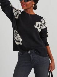 Milan Kiss Sweter w kolorze czarnym rozmiar: L. Czarne swetry klasyczne damskie Milan Kiss, l, bez kołnierzyka. Za 234.94 zł.