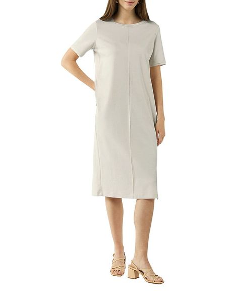 S.Oliver Sukienka w kolorze beżowym rozmiar: 40. Brązowe sukienki damskie S.Oliver, na co dzień, s, bez wzorów, bez kołnierzyka, bez ramiączek, midi, proste. Za 104.39 zł.