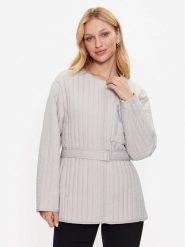 Calvin Klein Kurtka przejściowa K20K205505 Szary Regular Fit. Szare kurtki damskie CALVIN KLEIN, xxl, bez wzorów, z syntetyku, bez kaptura. Za 879.99 zł.
