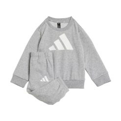 Dziecięca bluza i zestaw do biegania adidas Essentials. Szare bluzy i bluzki niemowlęce Adidas, bez wzorów, z materiału, bez ramiączek, bez kaptura. Za 169.65 zł.