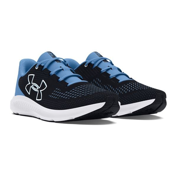 Buty do biegania damskie Under Armour Charged Pursuit 3 Big Logo. Czarne obuwie do biegania damskie Under Armour. W wyprzedaży za 246.50 zł.