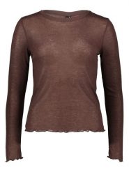 Vero Moda Koszulka w kolorze brązowym rozmiar: L. Brązowe bluzki damskie Vero Moda, l, bez wzorów, bez kołnierzyka. Za 61.60 zł.