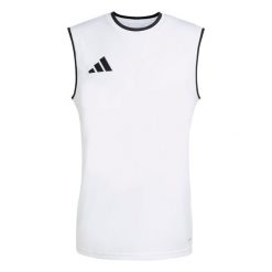 Koszulka męska adidas Entrada 26 Sleeveless Jersey. Białe t-shirty sportowe męskie Adidas, l, z jersey, bez ramiączek, na fitness i siłownię, climacool (adidas). Za 60.99 zł.