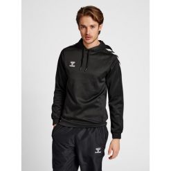 Bluza z kapturem Hummel hmlhmlCORE XK Poly. Czarne bluzy sportowe męskie HUMMEL, bez wzorów, sportowe, bez kołnierzyka, bez ramiączek. Za 191.00 zł.