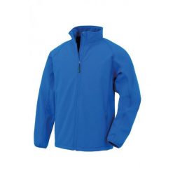 Kurtka z recyklingu Result Softshell. Niebieskie kurtki męskie RESULT, xl, bez wzorów, z materiału, bez kaptura. Za 129.75 zł.