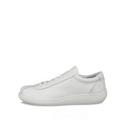 Damskie skórzane buty sportowe Ecco Soft Zero. Białe buty sportowe na co dzień damskie ECCO, bez wzorów. Za 552.00 zł.