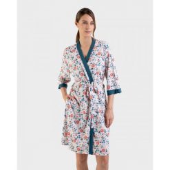 Szlafrok damski rozm. S Massana L226248. Brązowe szlafroki damskie Massana Homewear, l, bez wzorów, z bawełny. Za 349.00 zł.