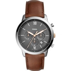 Zegarek FOSSIL - Neutra Chrono FS5408 Brown/Silver. Brązowe zegarki męskie Fossil, ze stali. Za 509.00 zł.