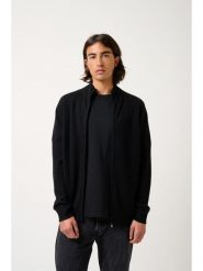 AUTHENTIC CASHMERE Kaszmirowy kardigan "Albaron" w kolorze czarnym rozmiar: S. Czarne kardigany męskie AUTHENTIC CASHMERE, s, bez wzorów, z kaszmiru, bez kołnierzyka. Za 410.94 zł.