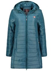 Geographical Norway Płaszcz pikowany "Atika" w kolorze morskim rozmiar: XXL. Niebieskie płaszcze damskie Geographical Norway, xxl, bez wzorów. Za 175.67 zł.