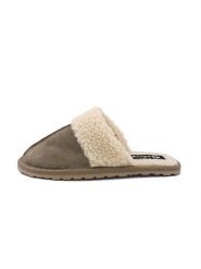 Billowy Skórzane kapcie w kolorze khaki rozmiar: 39. Brązowe kapcie damskie Billowy. Za 113.90 zł.