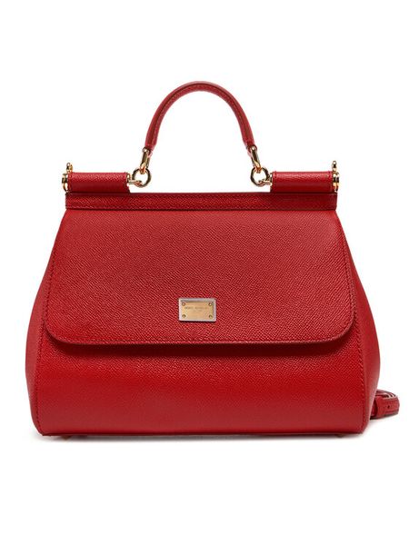 Dolce&Gabbana Torebka BB6002 A1001 Czerwony. Czerwone torebki klasyczne damskie Dolce&Gabbana, bez wzorów, ze skóry, bez dodatków. Za 6,369.00 zł.