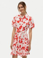 Vero Moda Sukienka koszulowa Dicthe 10303728 Czerwony Regular Fit. Czerwone sukienki damskie Vero Moda, m, bez wzorów, z bawełny, bez kołnierzyka, bez ramiączek, koszulowe. Za 139.99 zł.