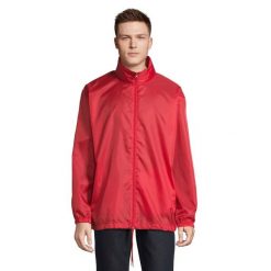 Kurtka Wiatrówka Unisex Dla Dorosłych. Czerwone kurtki damskie SOL'S, s, bez wzorów, sportowe, bez kaptura. Za 72.99 zł.