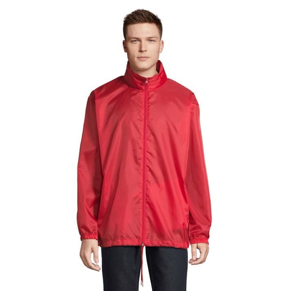 Kurtka Wiatrówka Unisex Dla Dorosłych. Czerwone kurtki damskie SOL'S, s, bez wzorów, bez kaptura. Za 71.99 zł.