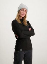 Bluza narciarska damska Poederbaas. Czarne bluzy bez kaptura damskie POEDERBAAS, xl, z materiału. Za 151.68 zł.