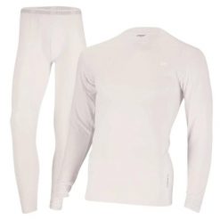 Zestaw Termoaktywny Męski - Koszulka + Legginsy - Biały. Białe t-shirty sportowe męskie XTREME SOCKSWEAR, m, z elastanu, bez ramiączek, do biegania. Za 221.30 zł.