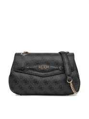 Guess Torebka Katya HWSG96 52210 Czarny. Czarne torebki klasyczne damskie Guess, z aplikacjami, ze skóry, wizytowe, bez kołnierzyka, bez ramiączek. Za 349.99 zł.