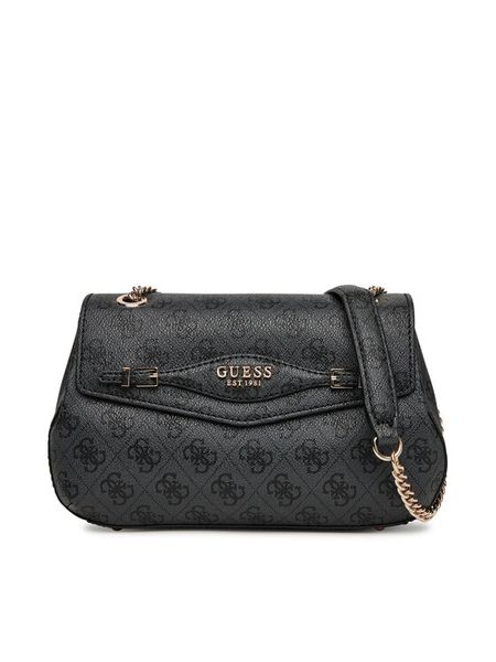 Guess Torebka Katya HWSG96 52210 Czarny. Czarne torebki klasyczne damskie Guess, z aplikacjami, ze skóry, bez dodatków. Za 439.99 zł.