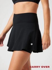 Bjorn_borg ACE SKIRT POCKET spódnica z recyklingowanego poliestru – BLACK BEAUTY. Czarne spódniczki damskie Björn Borg, xl, bez wzorów, proste. Za 340.75 zł.