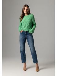 More & More Sweter w kolorze zielonym rozmiar: 36. Zielone swetry klasyczne damskie MORE & MORE, bez kołnierzyka. Za 152.62 zł.