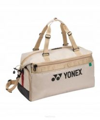 Torba tenisowa Yonex Gearlogic Boston Bag. Brązowe torby męskie na ramię YONEX, bez wzorów, z poliesteru, na ramię. Za 349.00 zł.