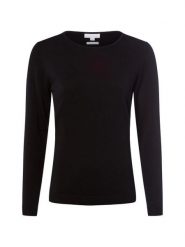 Brookshire Sweter z dzianiny DAmen Kobiety drobna dzianina czarny, L. Czarne swetry klasyczne damskie brookshire, na jesień, l, z bawełny, bez kołnierzyka. Za 79.95 zł.