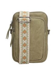 Beagles Torebka "Malaga" w kolorze khaki na telefon - 19 x 2 cm rozmiar: onesize. Brązowe torebki klasyczne damskie Beagles, bez wzorów, z materiału, małe, bez dodatków. Za 73.99 zł.