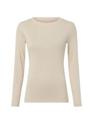 Brookshire koszulka z długim rękawem Kobiety Bawełna beżowy, S. Brązowe t-shirty damskie brookshire, s, bez wzorów, z bawełny, bez kołnierzyka. Za 79.95 zł.