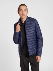 Damska kurtka puchowa Hummel Red. Niebieskie kurtki damskie HUMMEL, l, bez wzorów, z materiału, bez kaptura. Za 227.85 zł.