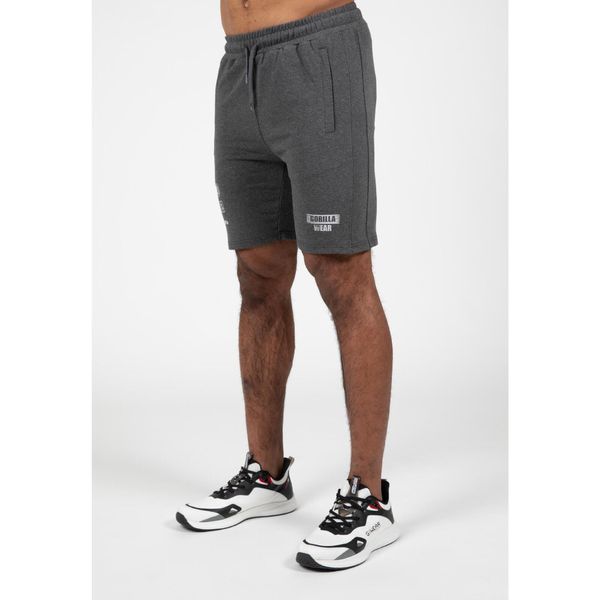 Lopez Szorty - Dark Szary Melange. Szare spodenki sportowe damskie GORILLA WEAR, bez wzorów. Za 209.00 zł.