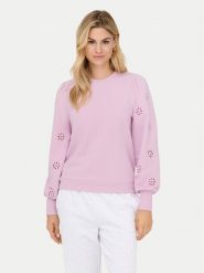 ONLY Bluza Femme 15315687 Różowy Regular Fit. Czerwone bluzy bez kaptura damskie Only, s, z bawełny. Za 169.99 zł.