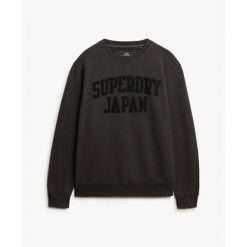 Bluza Superdry Vintage Athletic. Czarne bluzy bez kaptura męskie Superdry., m. W wyprzedaży za 328.55 zł.