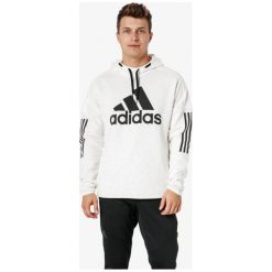 Adidas Bluza M Sid Lgo Po Fl , biały, rozmiar L. Białe bluzy z kapturem męskie Adidas, l, z bawełny. W wyprzedaży za 199.99 zł.