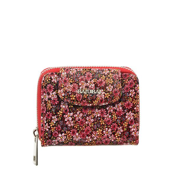 Dwustronny czerwony portfel damski BajuBaj ze skóry naturalnej PD1026s82. Czerwone portfele damskie bez wzorów, ze skóry. Za 169.00 zł.